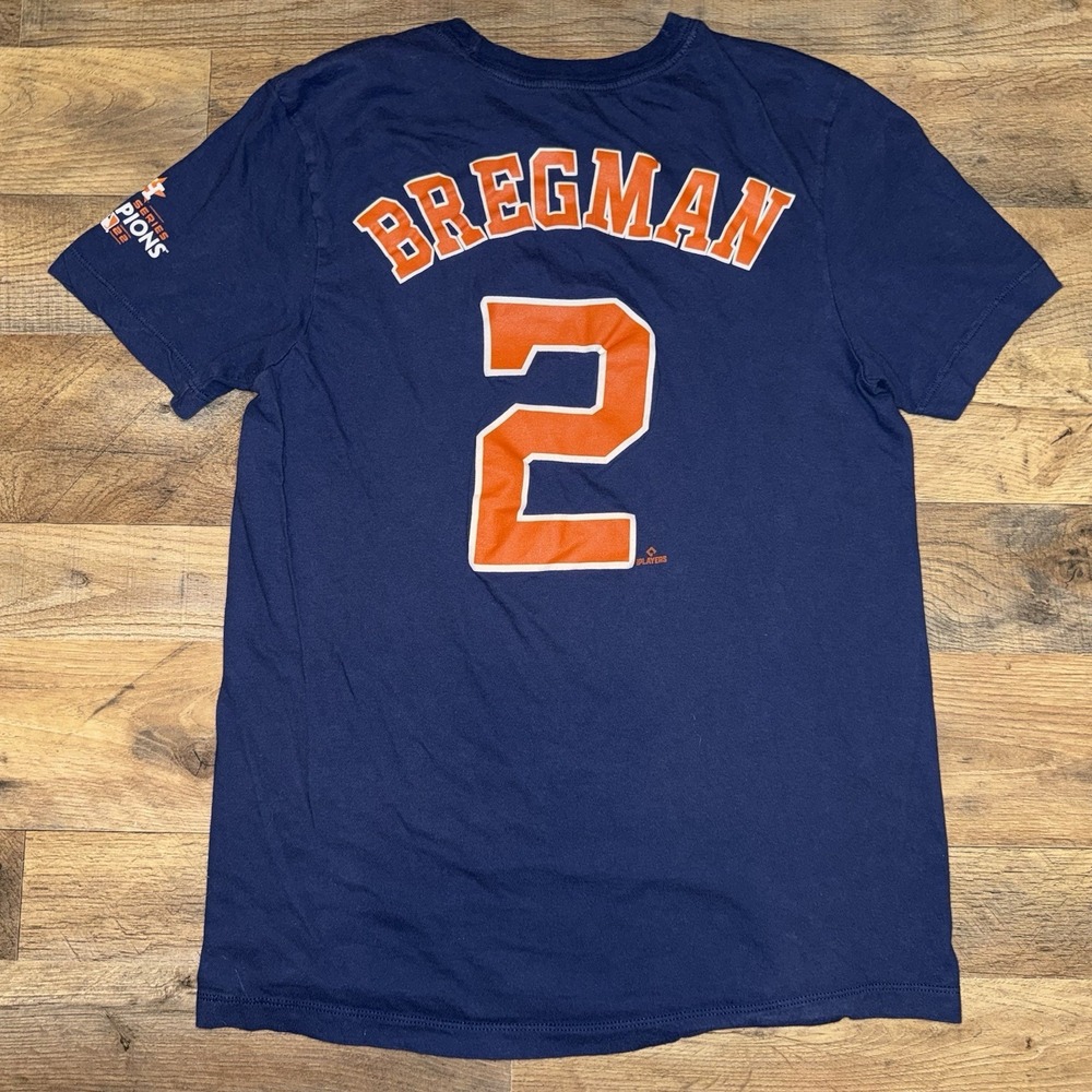 Nike Houston Astros Bregman #2 Jersey T-Shirt World Series '22 Men's Small